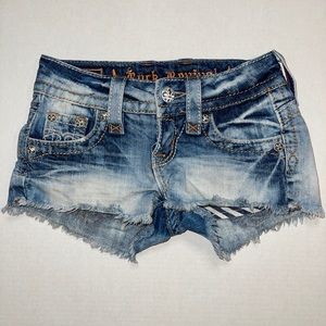 rock revival woman denim mini shorts Size 22